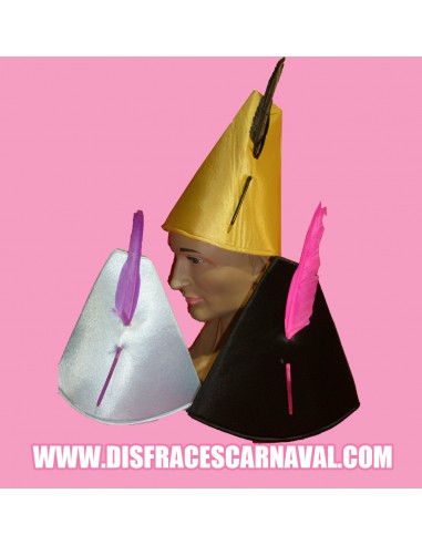 GORRO PINOCHO,PETER CON PLUMA PAVO