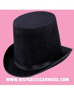 Chistera fieltro negro 17cm