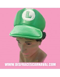 Gorra Fontanero de videojuego verde