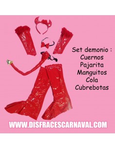 SET CHAROL CONEJO-DIABLO 5 PIEZAS 2