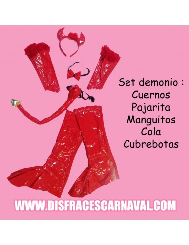 SET CHAROL CONEJO-DIABLO 5 PIEZAS