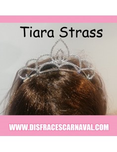 TIARA METALICA STRASS 14cm MEDIANA 2