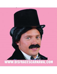 Bigote recto negro adh