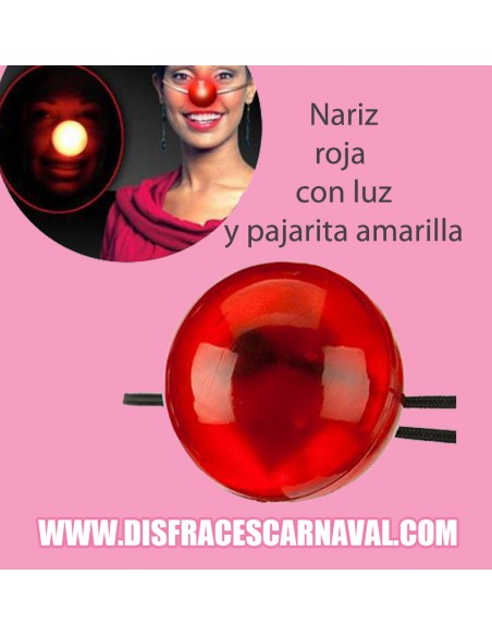 Nariz payaso con luz