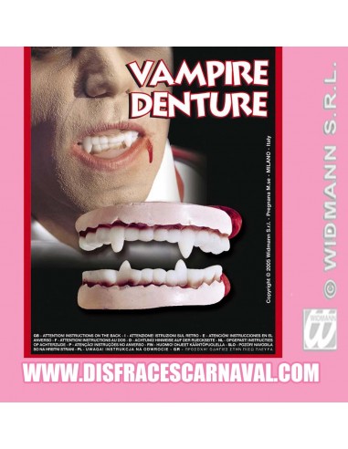 Dentadura doble Goma Vampiro