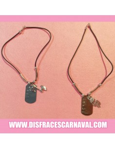 Chapa identificativa soldado con mano/hacha