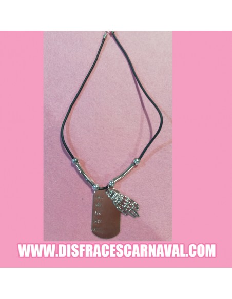 Chapa identificativa soldado con mano/hacha