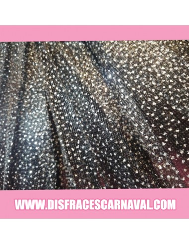 TUTU TUL Ng / Nja CON CAPA TUL BRILLOS 28cm