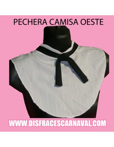 CUELLO PECHERA OESTE CON CINTA NEGRA