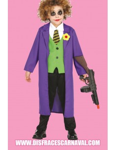 VILLANO JOKER ABRIGO MORADO INF