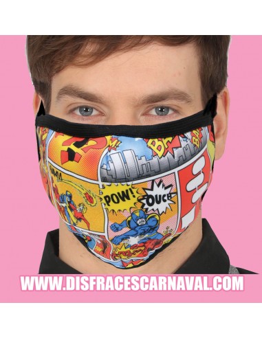 MASCARILLA HIGIENICA TRICAPA COMIC