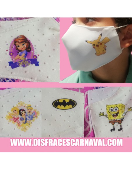 MASCARILLA HIGIENICA INF PICAPIEDRAS,....