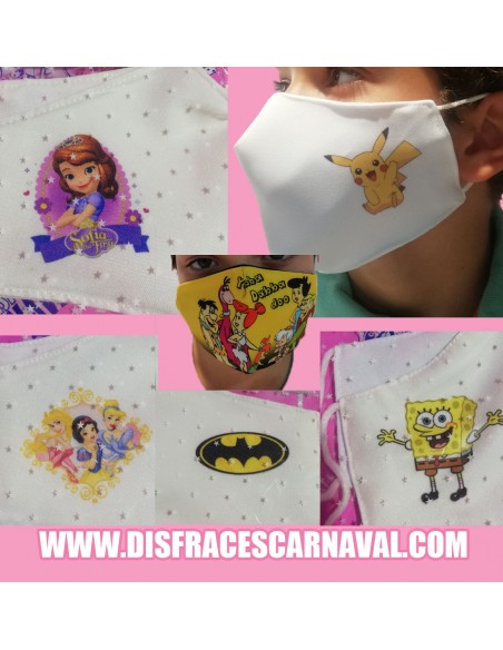 MASCARILLA HIGIENICA INF PICAPIEDRAS,....