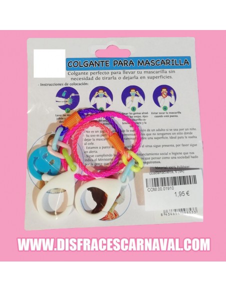 CORDON MULTICOLOR PARA SUJETAR MASCARILLAS