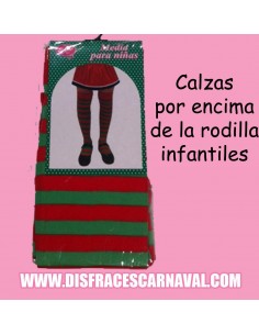 CALZAS RODILLA ELFA INF ROJO-VERDE