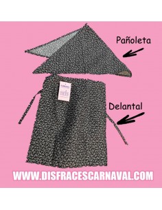 CONJUNTO CASTAÑERA : DELANTAL + PAÑOLETA