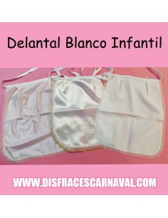 DELANTAL BLANCO CON PUNTILLA