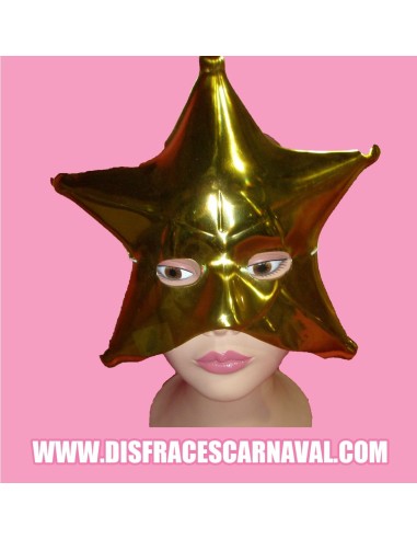 Antifaz Estrella Oro