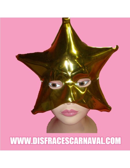 Antifaz Estrella Oro