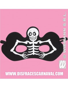 Antifaz Esqueleto tela 2