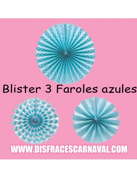 POLIBAG 3 FAROLES BABYSHOWER AZ/RSA