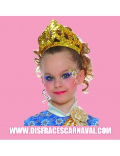 Tiara Lentejuelas Oro 2