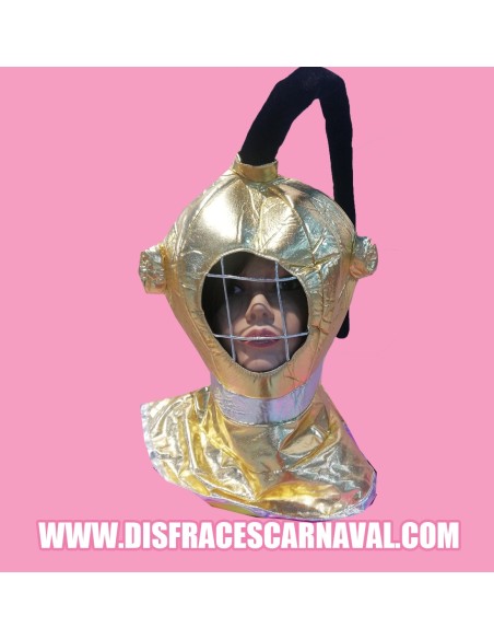 GORRO BUZO LAME DORADO CON REJILLA