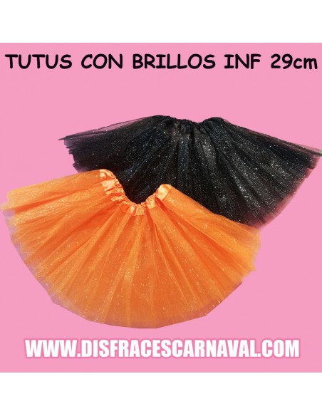 TUTU TUL Ng / Nja CON CAPA TUL BRILLOS 28cm
