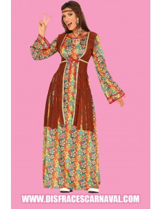 Vestido con chaleco hippie