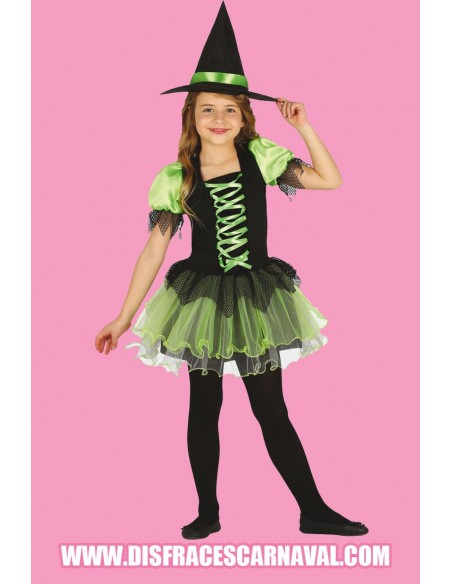 BRUJA MINIFALDA TUTU VERDE