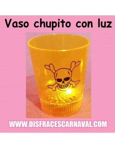 VASO PARA CHUPITO 1 UD PLASTICO NJA CON LUZ