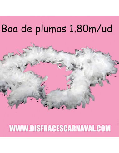 BOA PLUMAS GRUESA az/nja/rjo/bl 1.80m  y...