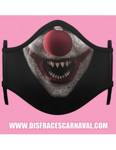 MASCARILLA HIGIENICA INF PAYASO TERRORIFICO