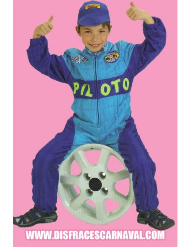 Disfraz de Piloto F1 Verde para Niño