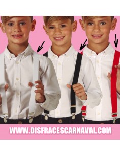 Tirantes Infantiles Ng/Rjo /Bl/Mrr