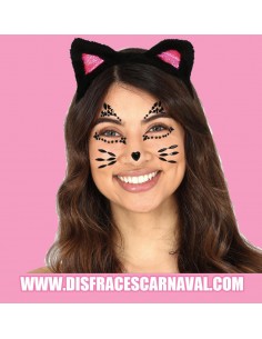 GEMAS ADHESIVAS FACIALES GATO PIEDRAS NEGRAS