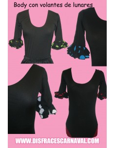 MALLA BODY AD SEVILLANA MEDIA MANGA Y VOLANTES LUNARES