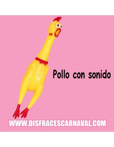 POLLO GOMA CON SONIDO 35cm