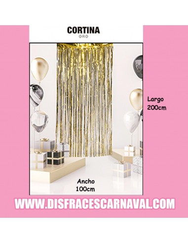 CORTINA LUREX ORO 100x200cm