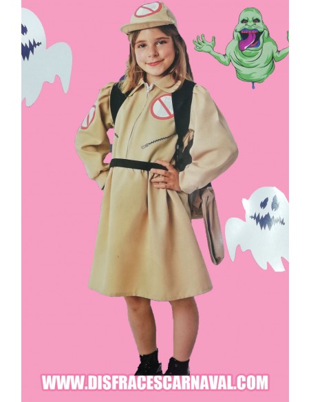 CAZAFANTASMAS VESTIDO +MOCHILA + ESTUCHE