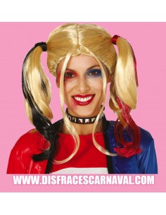 PELUCA RB HARLEY QUEEN CON MECHAS NG Y RJ
