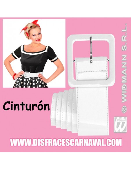 CINTURON ANCHO 50´S-70´S CHAROL BL/NG