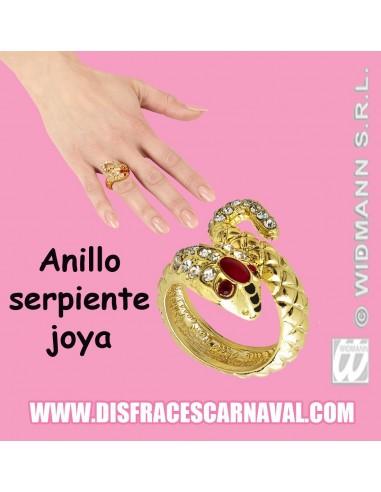 ANILLO SERPIENTE ORO EGIPCIA JOYERIA