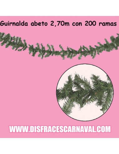 GUIRNALDA VERDE 270cm CON 200 RAMAS