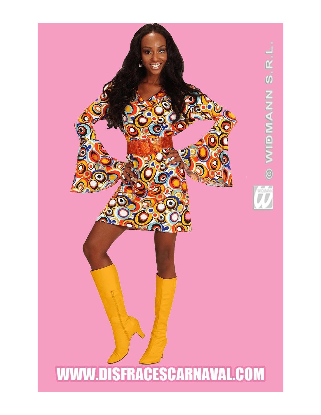 AD-VESTIDO MUJER 80´S ESTAMPADO BUBBLES (x1) 2022