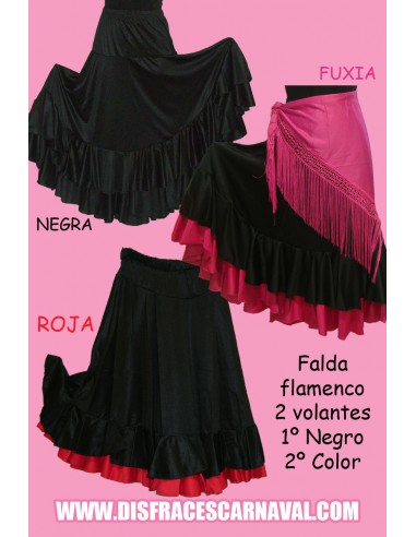 Falda Flamenco Infantil 2 volantes