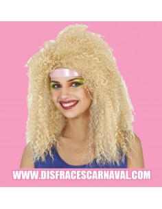 MELENA RUBIA PLATINO PLANCHAS 80´S