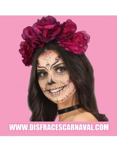 DIADEMA KATRINA FLORES LILA GRANDES