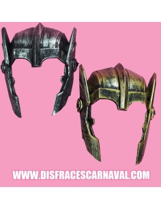 MASCARA-CASCO THOR PLASTICO PLATA/ORO ENVEJECIDOS