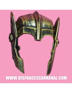 MASCARA-CASCO THOR PLASTICO PLATA/ORO ENVEJECIDOS 2